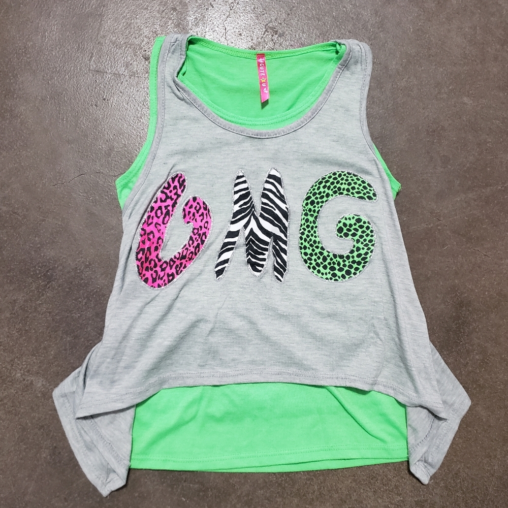 Multicolored | CUTE 4 U | OMG Layered Tank